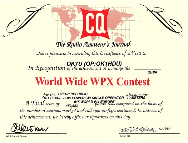 CQ WPX CW 2008 (LP 10m)